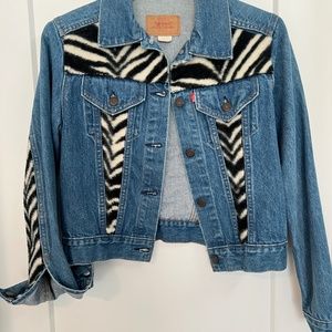 Zebra Denim Jacket
